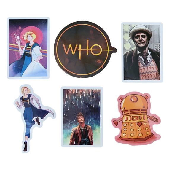 Doctor Who Stickers Lot 50 Stocking Stuffer Tardis Time Lord Daleks Whovian Gift - Picture 10 of 10